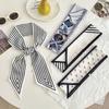 Silk scarf long strip new fashion tie bag ribbon streamer versatile small scarf bow headband headgear decorative belt