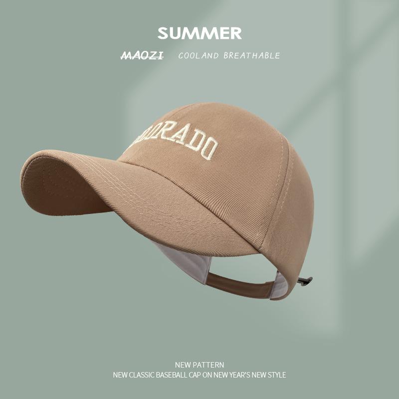 College style sweet and cool love embroidery ponytail empty top hat summer outdoor shading baseball cap student sports cap