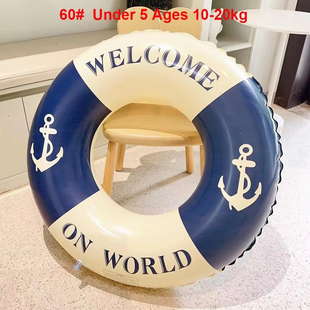 

Adult Swim Ring Tube Inflatable Swimming Ring For Summer Beach Swim Circle Swim Pool Float Water Play Swim Tube