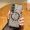 Applicable to S25Plus full screen small Christmas tree mobile phone case S23FE Christmas fireworks magnetic all-inclusive protective case