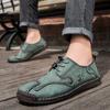Brand Men Soft Casual Lace-up Commute Shoes Leather Comfortable Driving Flats Men's Sheos Classic Outdoor Non-slip Oxfords Shoes