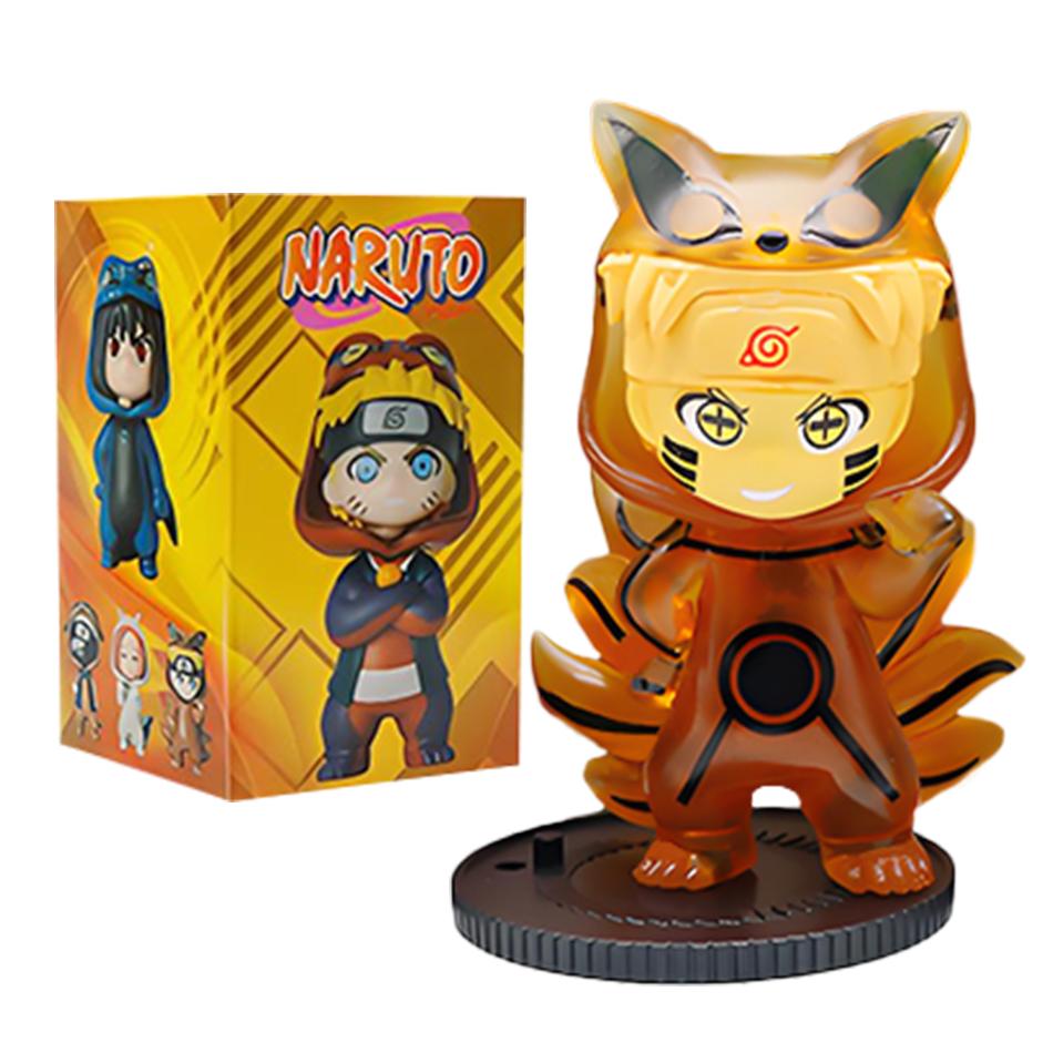 Anime 9pcs/set Naruto Figures Model Naruto Sasuke Kakashi 8cm Doll Costume Design PVCToys Dolls Kid Gift