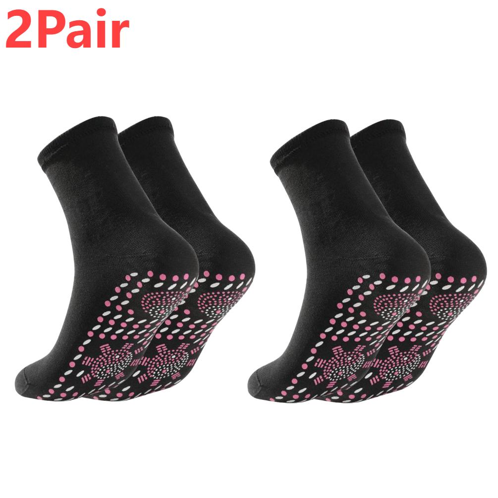 1-2Pair Self-Heating Shaping Socks Pain Relief Whole Foot Thermal Socks Tourmaline Cold-Resistant for Men Women Outdoor