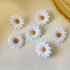 10Pcs Fabric Artificial Flower Hair Clips Metal Clip Lightweight Sunflower Hair Clips Artificial Flower Colorful