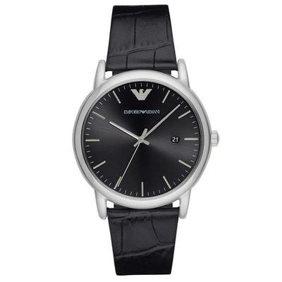 Cinturino in Pelle Nera con Indicazione della Data Orologio AR2500 [Emporio Armani] da Uomo [Articolo]