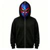 Women's Halloween Graphic Print Zip Up Hoodie Casual Long Sleeve Sweatshirt for Parties and Everyday Wear