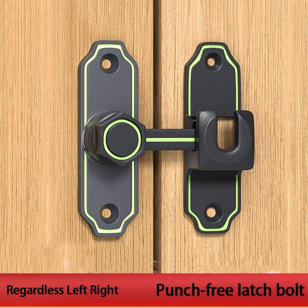 

Anti-theft Door Buckle Free-punch Drawer Lock High Quality Door Latch Household Grey