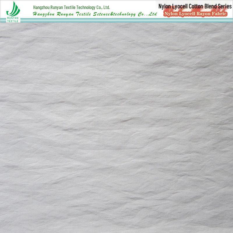 20D*40 Nylon, Lyocell, Cotton Micro-wrinkle Blend Fabric, 75gsm