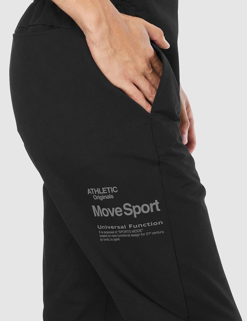 Long Pants Descente HEATNAVI TOUGH Soft Shell Tapered Pants Water Repellent Training Running L [Move Sports] BK(DX-C1109AZ)