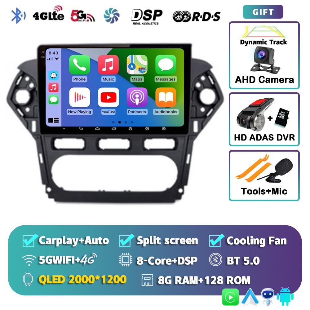 Android 14 Carplay For Ford Mondeo 4 2010 2011 2012 213 2014 Car Radio Multimedia Video Player Navigation Stereo GPS 2din Audio