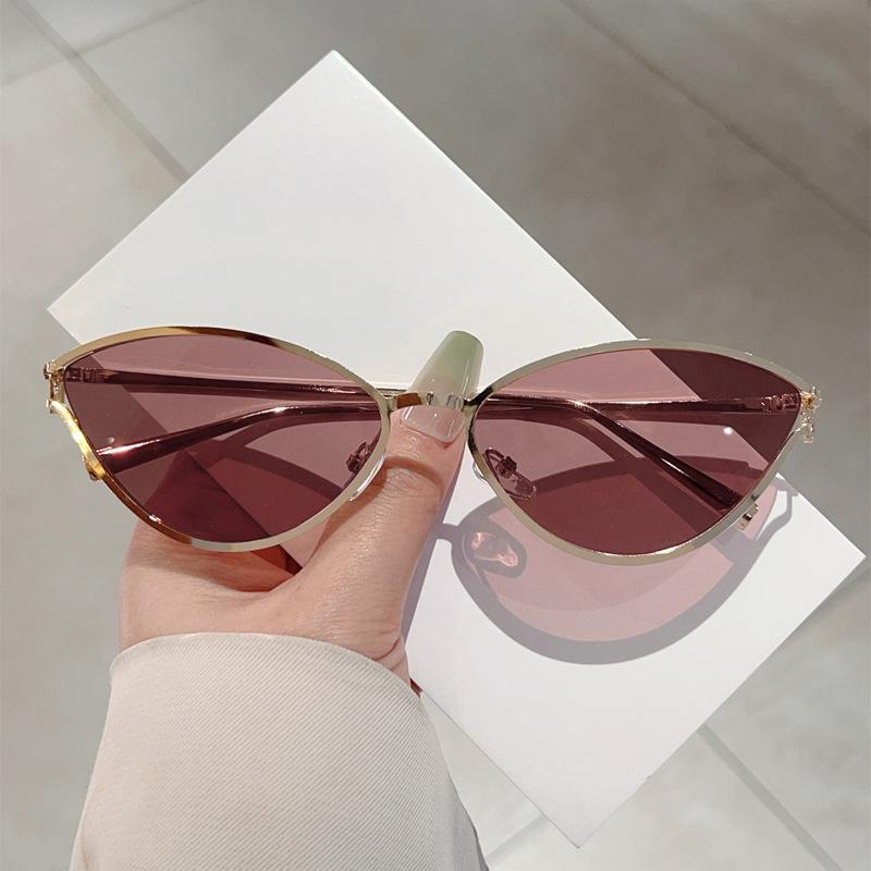JYL TS Sunglasses UV Protection Small Cat Eye Metal UV/WS102