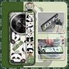 Wrist Strap Durable Phone Case For ZTE Blade A75 5G/Nubia Focus 5G/Calf 5G Cute Fashion Design Panda Soft case Silicone