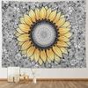 Sunflower Field Tapestry Wall Hanging Nature Landscape Bedroom Living Room Dorm Home Decor Polyester Fabric