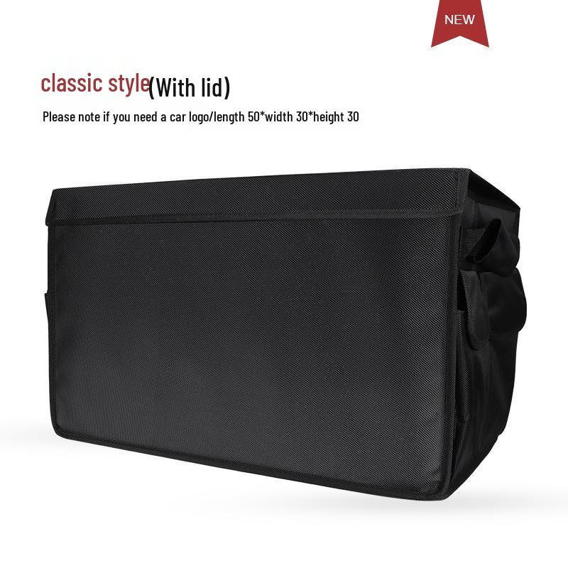 Mini Car Trunk Organizer: Large Capacity Storage Box