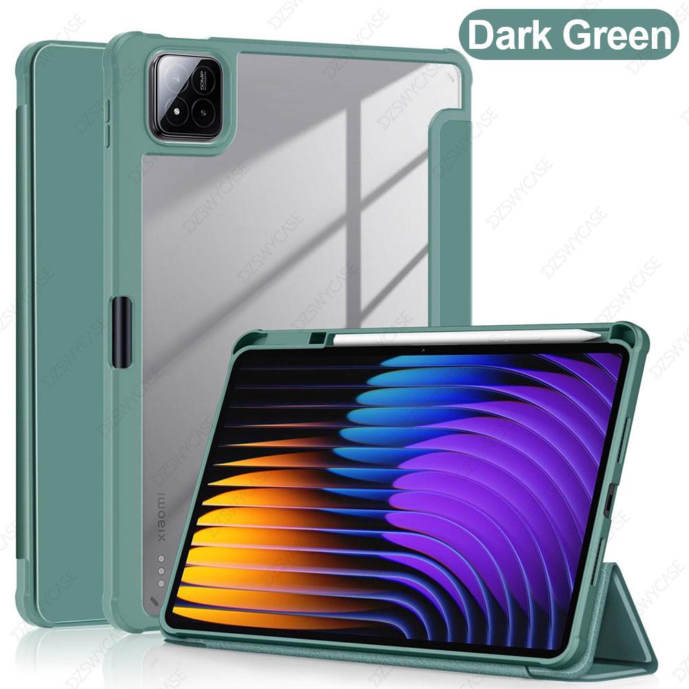 Case for Xiaomi Pad 7/8 Pro/Pad 7/8 11.2 inch ,with Pencil Holder Case Cover Shockproof Cover with Clear Transparent Back Shell