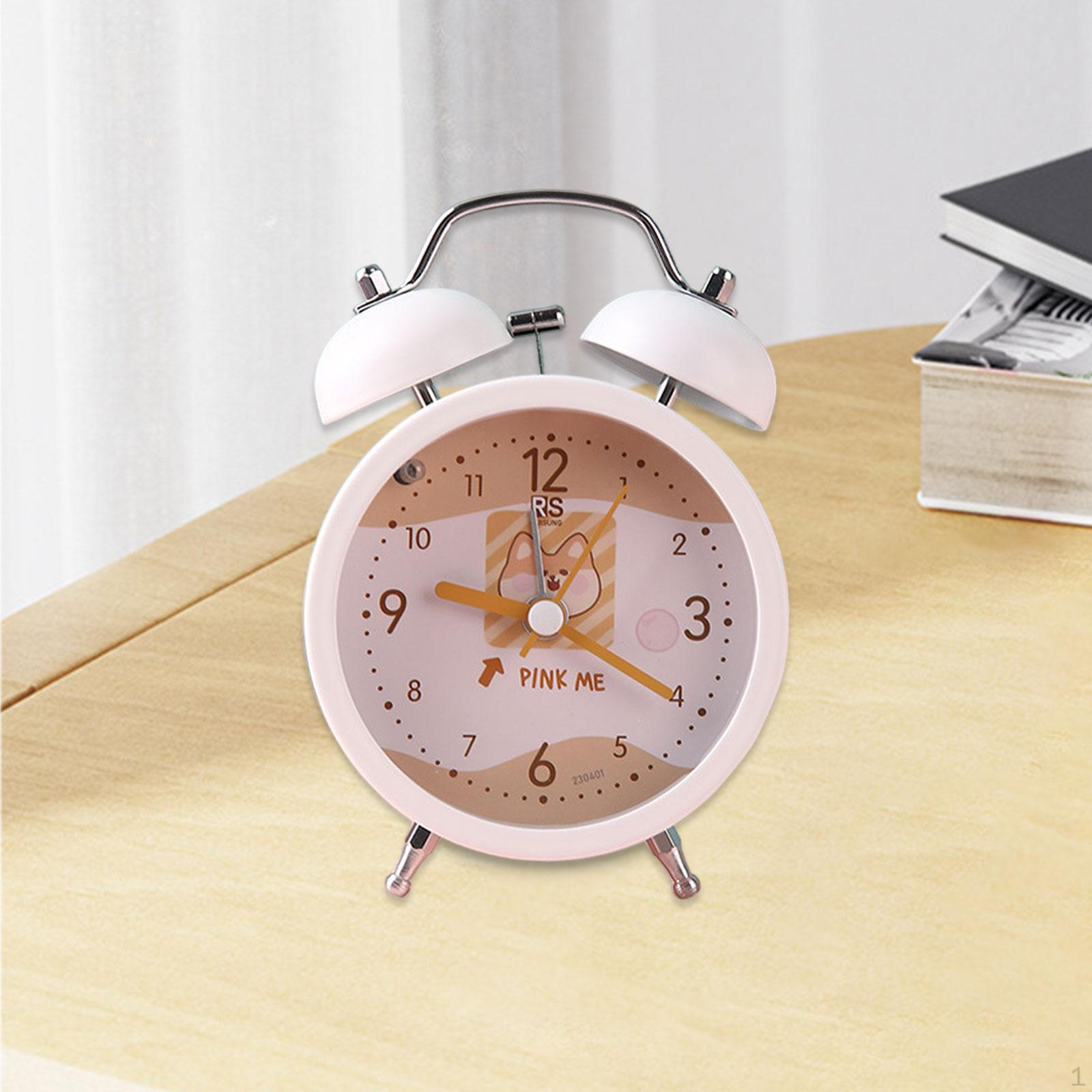 

Будильник аналоговый прикроватный громкий для детей взрослых глубоко спящих белый