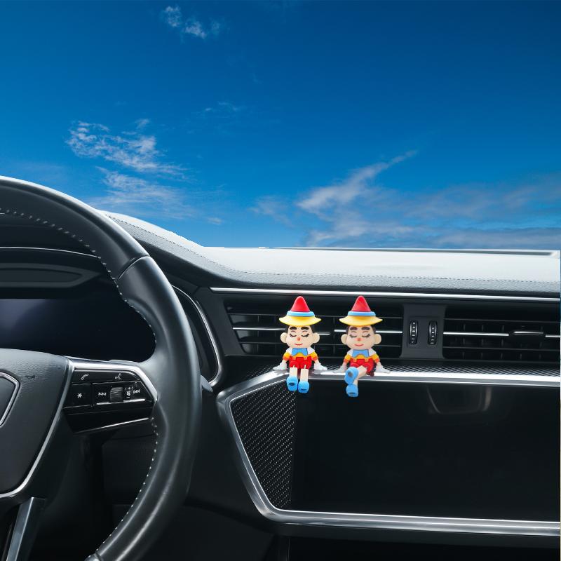 Car decoration, creative decoration of car air vents, cute shaking foot figurines,small ornaments for stress relief and healing