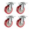 Aufrüstungen Lenkrollen Flexible Bewegungslenkrollen Leiser Lauf Verbessert die Manövrierfähigkeit für Lager & Persönlichen Gebrauch