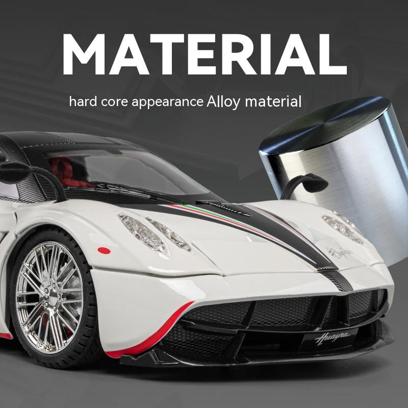 Pagani Huayra Dinastia Sportwagen-Modell im Maßstab 1:18 aus Metallguss, mit realistischem Sound und Lichteffekten – das perfekte Geschenk für Kinder.