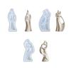 Hugging Couple Silicone Candle Molds Heat Resistant for Resin Casting Making Candle Soap Valentine's Day Holiday Gift