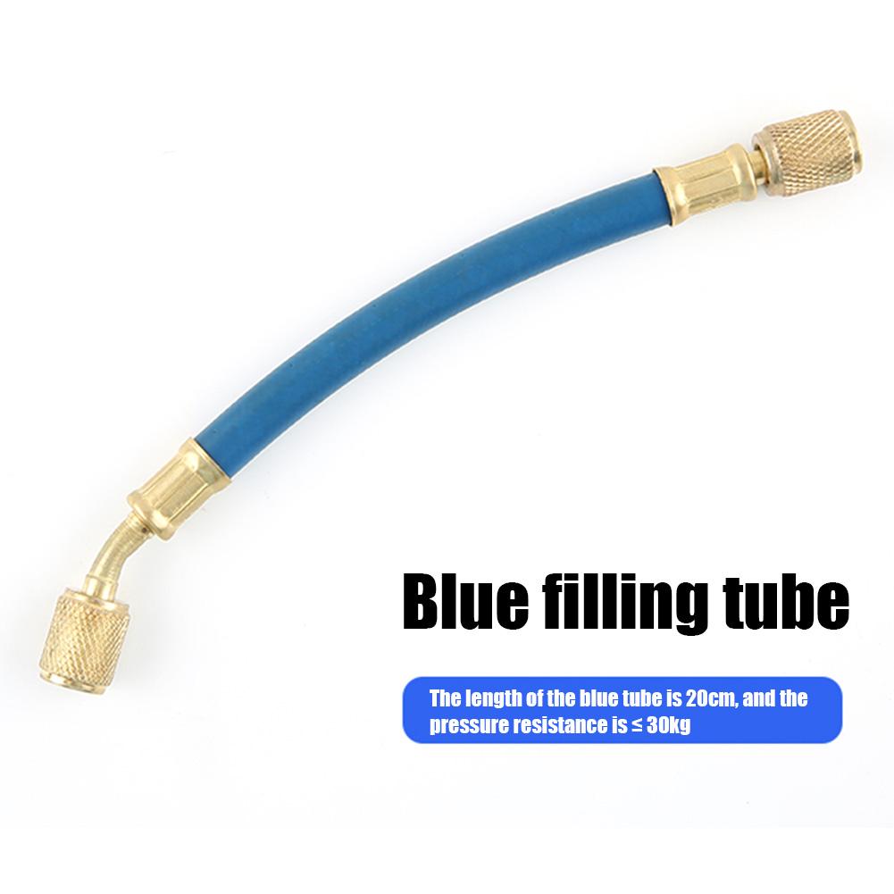 Coolant Filling Tube Injection Tool with Low Side Quick Coupler Adapter 1/4 SAE Manual Oiler Injection 1Oz AC System Accessories