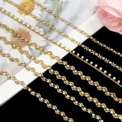 Dai and Jingpo Ethnic Handmade Rhinestone Lace and Shoe Accessories