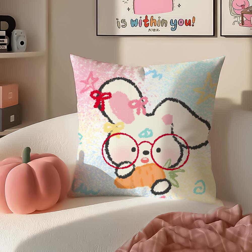 Zodiac Animals with Guitars Cushion Cover Pillowcase Short Plush Invisible zipper Room Sofa Cushion Cover