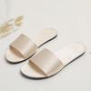 2025 New Home Slippers Flat Casual Satin Simulation Silk Slippers Indoor Non-slip Peep Toe Slides Wedding  Flip Flops