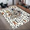 Naruto Elements Pattern Square Carpet,Area Rug,Carpet Rug for Living Room Bedroom Sofa Playroom Decor,Non-slip Floor Mat