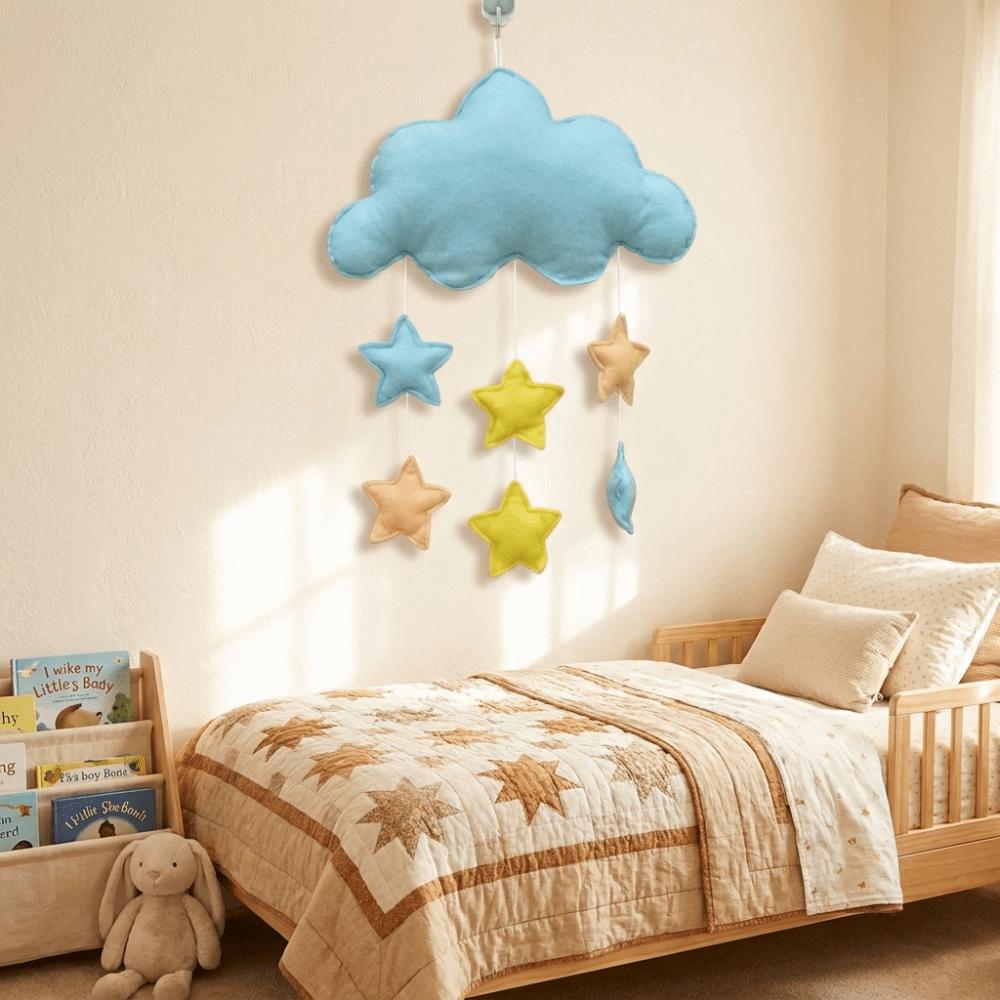 3D Nursery Room Pendant Nordic Style Wall Hanging Pendant Garland String Cloud Pendant Home Decor