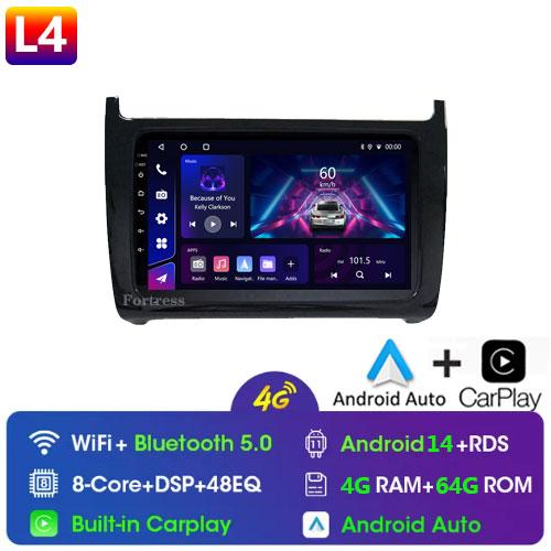 9 Inch 2 Din Android 13 Auto Radio For VW Volkswagen POLO 5 Sedan 2008- 2020 Carplay Car Multimedia GPS Autoradio
