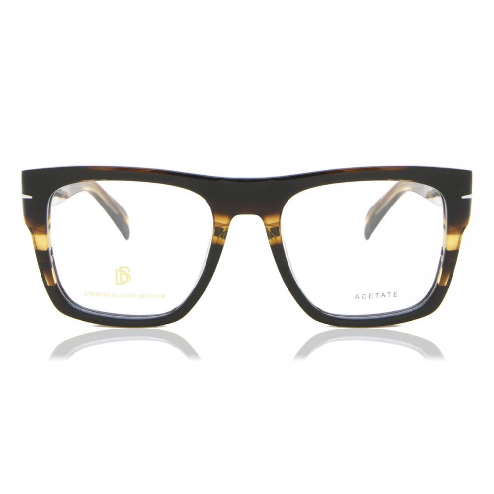 

David Beckham Db 7020 Bold Kvi Men Eyeglasses Striped Brown Havana/51-19-145