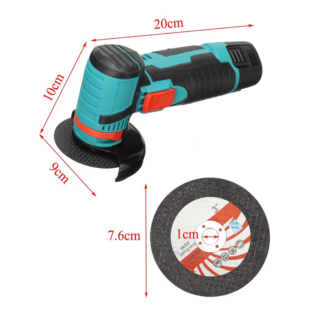 Electric Metal Cutter Power Tools Cordless Angle Grinder Mini Polishing Grinding Machine 12V 300W