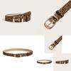 Simple Chic Womens Denim Belt With Gold Eggshaped Buckle For Casual And Work Looks