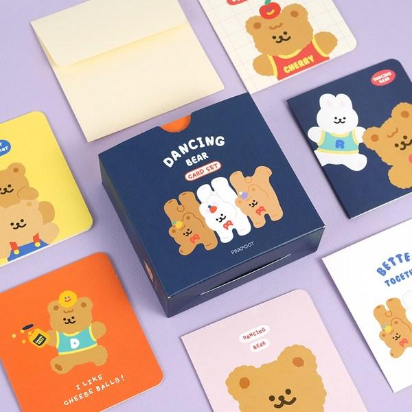 Pinkfoot 10000 Dancing Bear Card Set, Navy, 1 Set