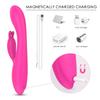 G Spot Rabbit Vibrator with Heating Function and Bunny Ears for Clitoris G-spot Stimulation Waterproof Dildo Women or Couple Fun