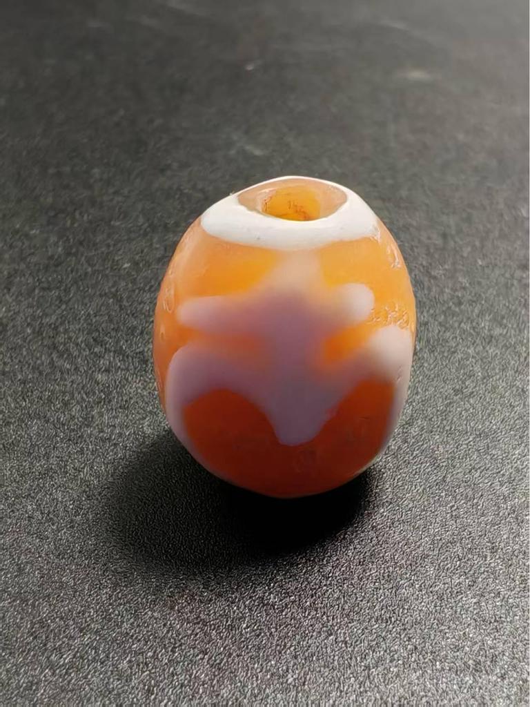 Contas de Ágata Dzi Tibetana Natural Gravada à Mão com Pátina Envelhecida, 15mm para Miçangas DIY