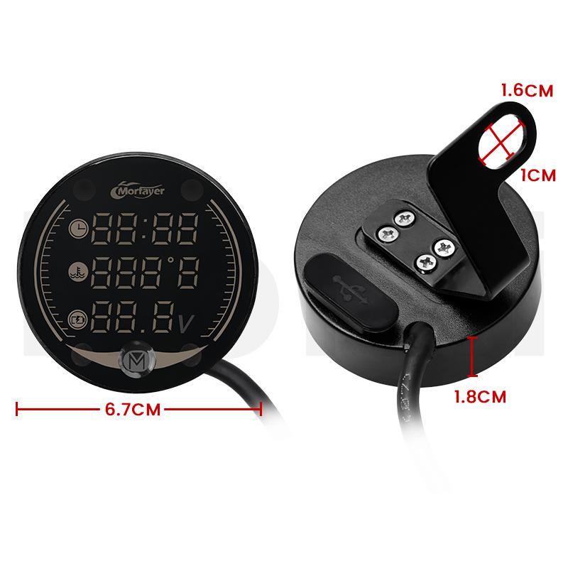 Motorcycle electronics For NMAX PCX XMAX 125 250 300 XJ6 CB650F AEROX Water Temperature Hour counter meter engine hours