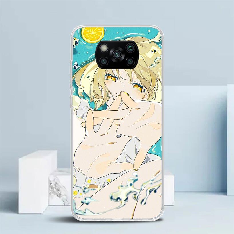 Cute Anime Girl INS Phone Case For Xiaomi Poco F7 Ultra X5 X6 X7 Pro M7 Redmi 15C 15 13C 13 12C 12 10C 10 10A 9 9C 9A 9T Cover P