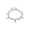 Bracelet - LUXENTER - Ayora - Purple Crystal - 18 Carat Yellow Gold Finish - 16+3 Cm