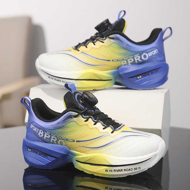 Children's Shoes, Sports Shoes, Basketball Shoes, Running Shoes, Boys and Girls Gradient Color, Lightweight, Comfortable and Simple Casual Shoes