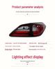 LED Sequential Turn Signal Taillight Assembly for 2009-2015 Lexus RX350/RX450H.