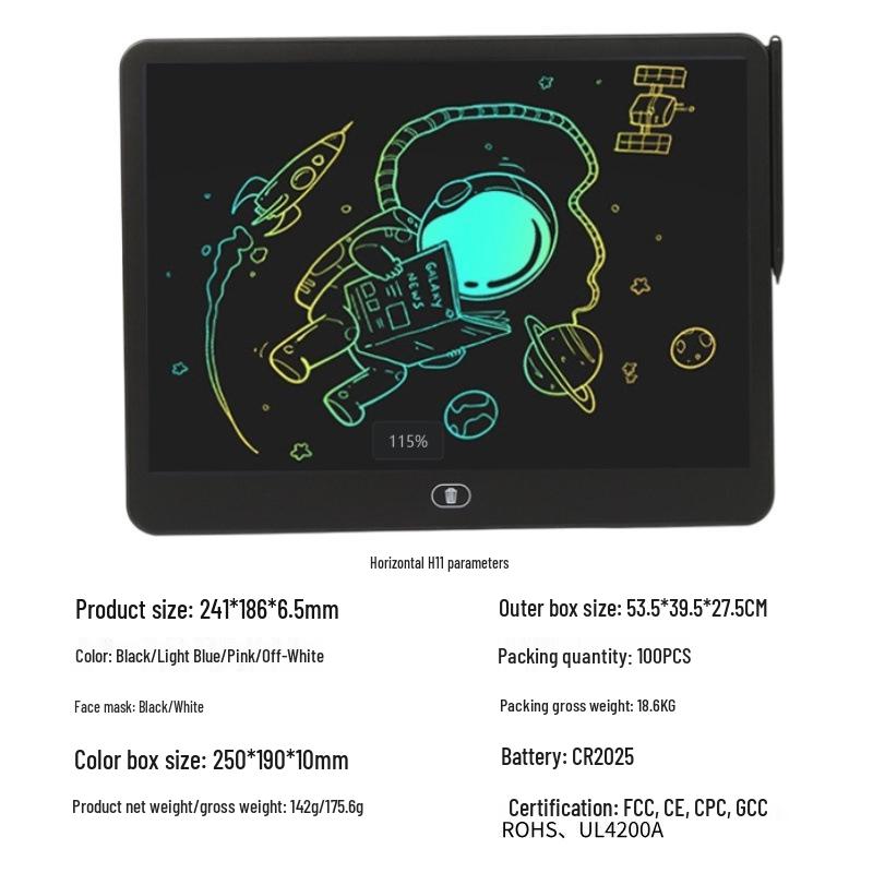 LCD Handwriting Tablet for Kids - Full Size Landscape 8/11/13/16 inches