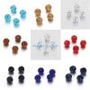 HX6F 100pcs 10mm Disco Ball Clay Beads Round Diamond Clay Bead Jewelry Craft Supplies