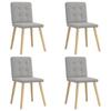 VidaXL Dining Chairs Set of 4 Cloud Grey Fabric, Dining Chair, Kitchen Chair, Accent Chair, Chair, Chair of 3315177