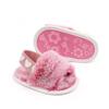 2025 New Baby Boys Girls Sandals Fluffy Baby Shoes Newborn Cotton Soft Sole Anti-Slip Toddler First Walkers Baby Slippers Indoor