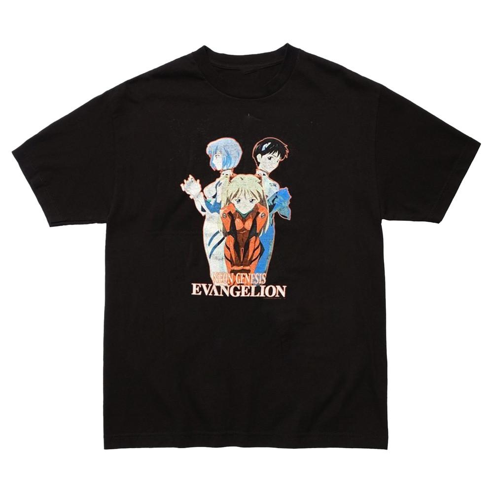 

90s Neon Genesis Evangelion Vintage Anime T-Shirt Tops Tee Unisex Short Sleeve S-4XL 4XL
