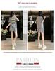 Korean Casual Women's Summer Shorts & Cartoon T-Shirt Set: Loose, Slimming, Short-Sleeve Sportswear