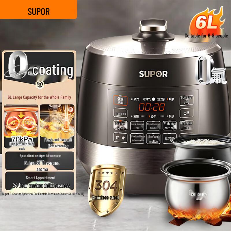 SUPOR 6L Smart Electric Pressure Cooker