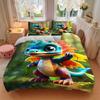 3pcs bedding set Dragon Forest Includes 1 Comforter + 2 Pillowcases, Without Pillow Inserts, Soft Comfortable, Lightweight Breathable, Print